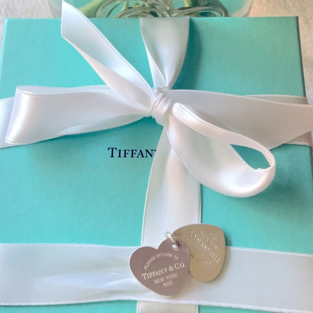 ❤️ TIFFANY & CO.  RETURN  TO TIFFANY DOUBLE HEART LARGE TAG  NECKLACE ❤️